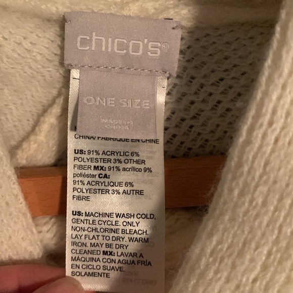 Chico’s Sparkly Poncho - Picture 4 of 4